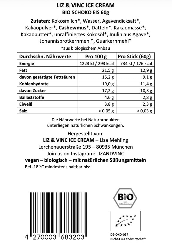 Liz&Vinc Eisbox •Schoko Love• 18 Stück